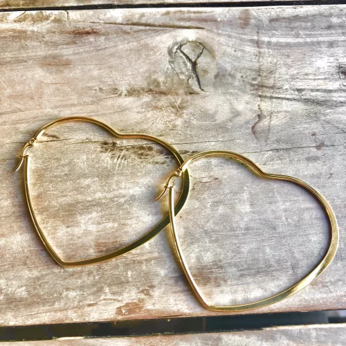 Maxi heart hoops